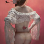 Fotografie getiteld "Miss Pink" door Mariska Karto, Origineel Kunstwerk, Digitale fotografie