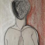 Drawing titled "KLef / Mirror stage…" by Leni Smoragdova, Original Artwork, Charcoal