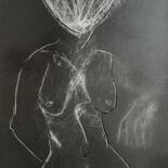 Dessin intitulée "wQ68 / Lemon Popsic…" par Leni Smoragdova, Œuvre d'art originale, Craie