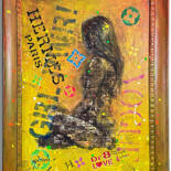 Peinture intitulée "Hermes Girl" par Dr8love, Œuvre d'art originale, Acrylique Monté sur Châssis en bois