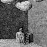 图画 标题为“No estás sola II” 由Miguel Rojas, 原创艺术品, 墨