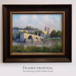 Œuvre présentée encadrée