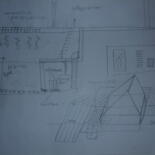 제목이 "architecture 1"인 그림 Ludovic Grumel로, 원작, 연필