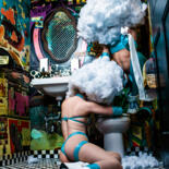 Photography titled "Stuck In The Clouds" by Ot, Original Artwork, Digital Photography Mounted on Wood Panel