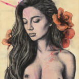 Drawing titled "Wounds That Never H…" by Marco Paludet, Original Artwork, Graphite