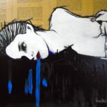 Painting titled "La pause 1" by Vincent Tessier Xxc, Original Artwork, Acrylic