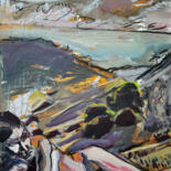 Peinture intitulée "Deep Canyon" par Darren Jekel, Œuvre d'art originale, Huile Monté sur Châssis en bois