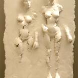 Sculpture titled "La prévalence de la…" by Guillaume Werle, Original Artwork, Plaster Mounted on Aluminium