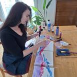 Steps of the making of the work