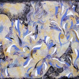 Schilderij getiteld "Iride's bathing in…" door Vasili Zianko, Origineel Kunstwerk, Acryl