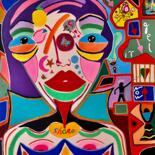 Peinture intitulée "HOOK ME UP" par Philippe Seigle, Œuvre d'art originale, Acrylique Monté sur Châssis en bois