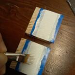 Steps of the making of the work
