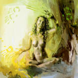 Peinture intitulée "JK25-0204 Identity" par Jonas Kunickas, Œuvre d'art originale, Huile Monté sur Châssis en bois