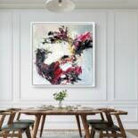 Die Arbeit wird gerahmt präsentiert