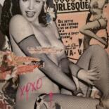 Collages titled "Peek A Boo Betty" by Jim Hudek James Hudek, Original Artwork, Collages Mounted on Wood Panel