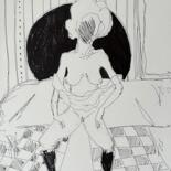 图画 标题为“jU4; / Erotic - {$M}” 由Leni Smoragdova, 原创艺术品, 标记