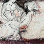 Dessin intitulée "Rt3r / Erotic 0 - {…" par Leni Smoragdova, Œuvre d'art originale, Craie