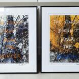 Work presented framed