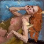 Peinture intitulée "Aquamarine Energy",…" par Marina Fedorova, Œuvre d'art originale, Huile