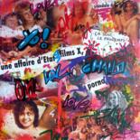 Collages intitulée "Classé X" par Saname, Œuvre d'art originale, Collages Monté sur Châssis en bois