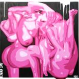 绘画 标题为“Les Demoiselles d’A…” 由Ac One, 原创艺术品, 数字打印 安装在木质担架架上