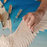Steps of the making of the work