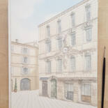 Steps of the making of the work