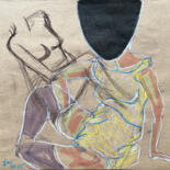 제목이 "1T45 / Back to the…"인 그림 Leni Smoragdova로, 원작, 연필