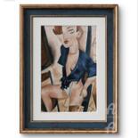 Œuvre présentée encadrée