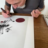 Steps of the making of the work