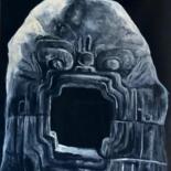 Painting titled "Monstro de la tierra" by Aurélie Galois, Original Artwork, Oil