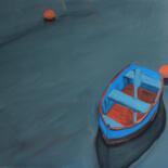 Painting titled "Concarneau" by Raphael Le Goff, Original Artwork, Acrylic Mounted on Wood Stretcher frame