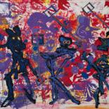 Peinture intitulée "Carboard no title" par Lovek , Œuvre d'art originale, Acrylique