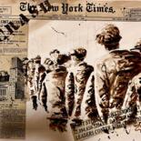 Drawing titled "Crash boursier enca…" by Bdv, Original Artwork, Ink