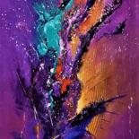 Drawing titled "PANTOMIME" by Patrice Bru, Original Artwork, Acrylic Mounted on Wood Stretcher frame