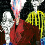 Dessin intitulée ""EL GENIO DE LA MUL…" par Vicente Occhionero, Œuvre d'art originale, Encre