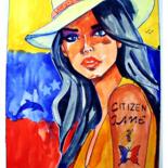 Painting titled "Venezuela II" by Walter Vermeulen, Original Artwork, Watercolor