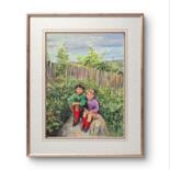 Werk ingelijst gepresenteerd