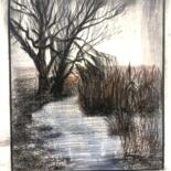 "Still Flow" başlıklı Baskıresim Mona.B tarafından, Orijinal sanat, Tebeşir