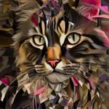 Ζωγραφική με τίτλο "Elmer" από L.Roche, Αυθεντικά έργα τέχνης, Ακρυλικό Τοποθετήθηκε στο Άλλος άκαμπτος πίνακας