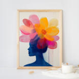 Die Arbeit wird gerahmt präsentiert