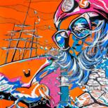 "draußenSEIN" başlıklı Tablo Ute Kleist tarafından, Orijinal sanat, Akrilik Ahşap Sedye çerçevesi üzerine monte edilmiş