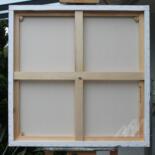 Achterkant van het werk