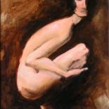Painting titled "Leftover Wine (fnp2)" by Richard Herr, Original Artwork, Acrylic