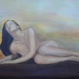Painting titled "Taryn rêveuse" by Elisa Cook Benbassat Bassat, Original Artwork, Oil