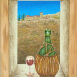 Painting titled "La Veduta" by Allegretto, Original Artwork, Acrylic