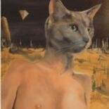 Peinture intitulée "le xnihps" par Manu Surreabulliste, Œuvre d'art originale