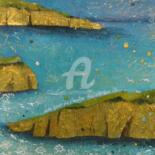 Painting titled "Belle ile en mer VI" by Nathalie Pouillault Boyaval, Original Artwork