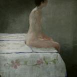 Drawing titled "se retrouver...seule" by Mathieu Weemaels, Original Artwork, Pastel