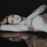 Painting titled "Golden" by Peter Seminck, Original Artwork, Oil